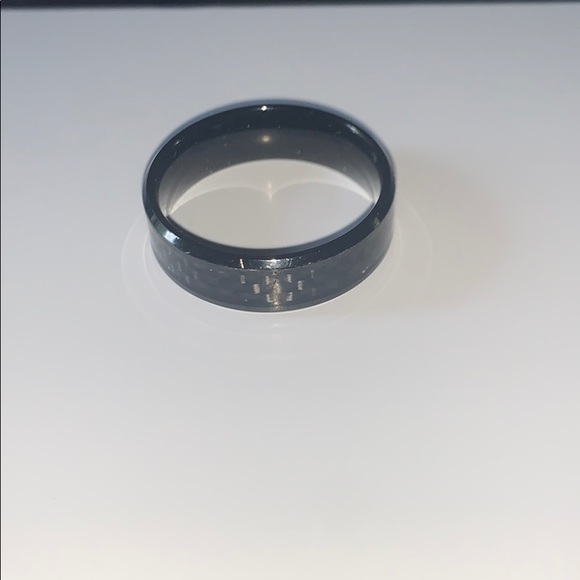 Men’s Black Tungsten Wedding Band - Picture 1 of 3